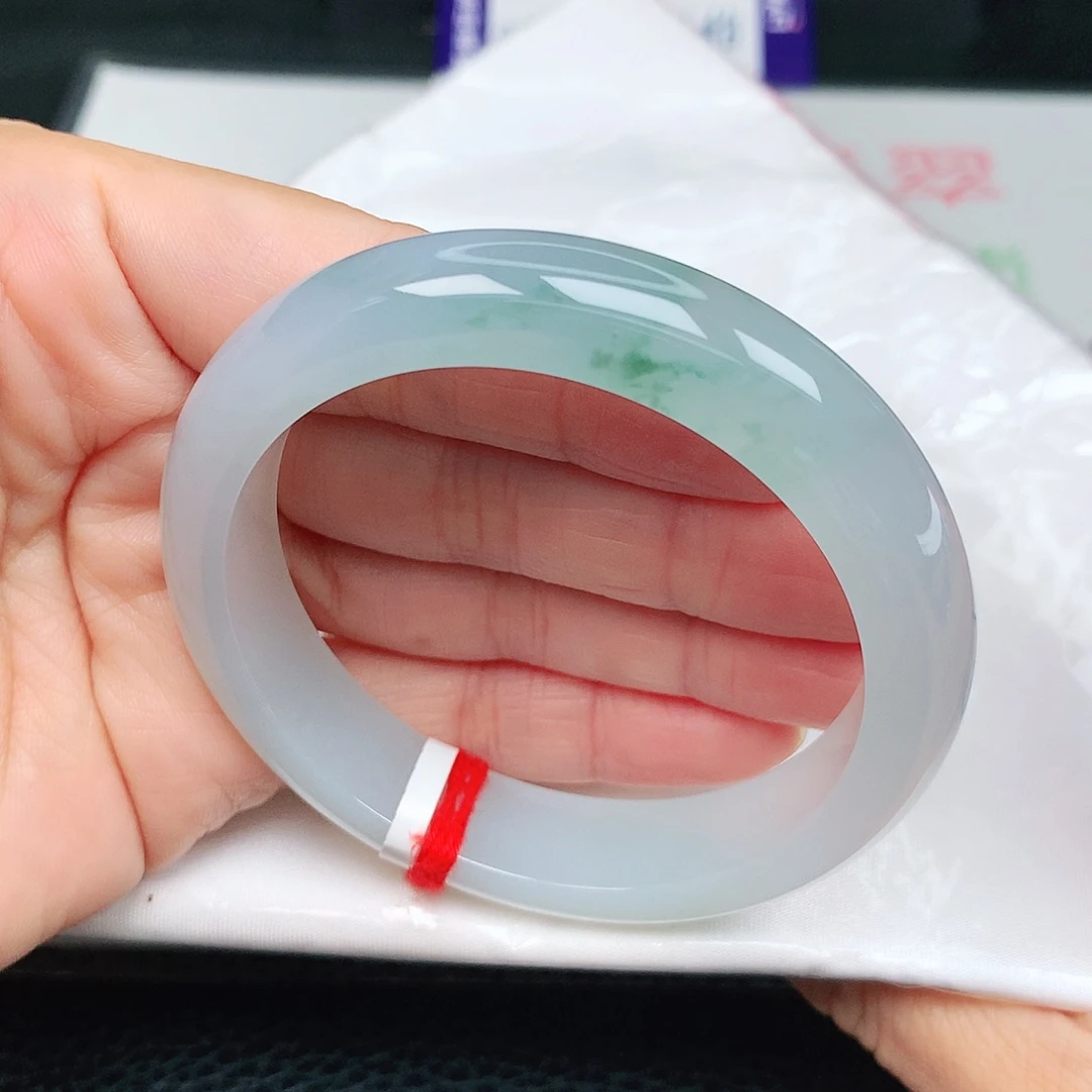 未镶嵌手镯翡翠冰胶飘花35