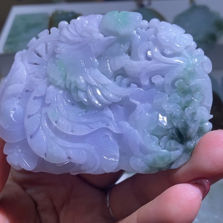 【闪购商品】翡翠未镶嵌颈饰凤凰