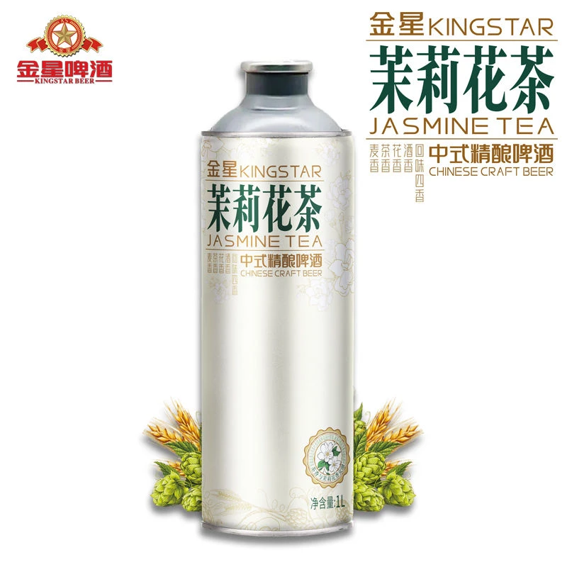 金星茉莉花啤酒 1 升/罐