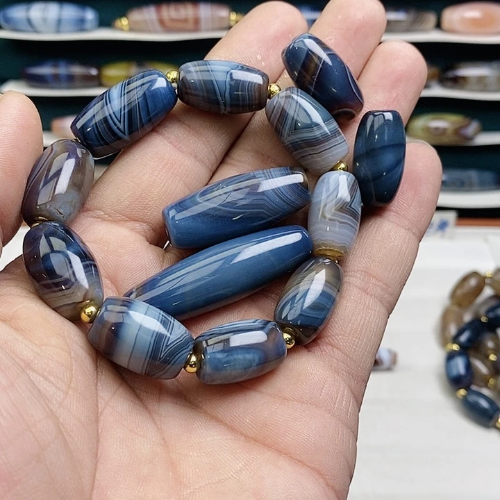 掉***猫玛瑙/玉髓未镶嵌颈饰