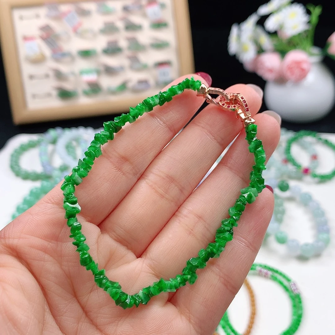 翡翠未镶嵌手链手链