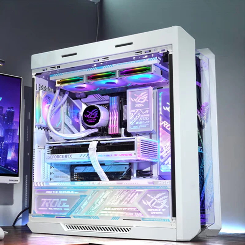 ASUS/华硕远大DIY电脑电竞游戏主机海景房机箱rog全家玩家桶整机
