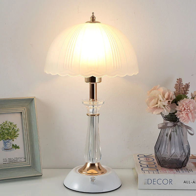 【6148人好评】欧式卧室床头柜台灯现代简约创意个性调光旋钮开关