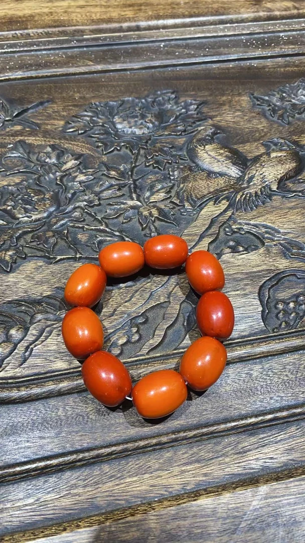 红枣形蜜蜡手串一个《阿明甄选》