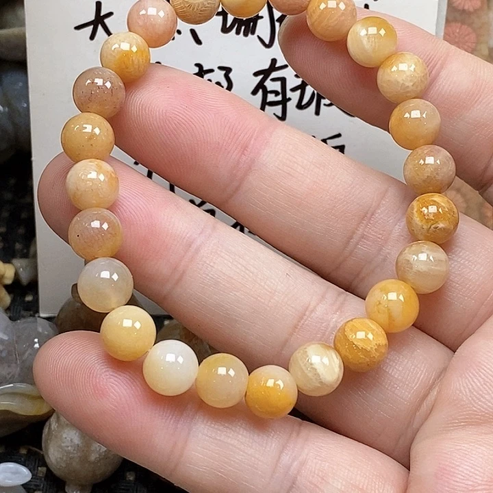 颈饰未镶嵌硅化珊瑚（珊瑚玉）