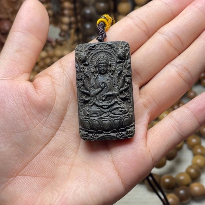 无事牌檀香木印度老山檀香千手观音
