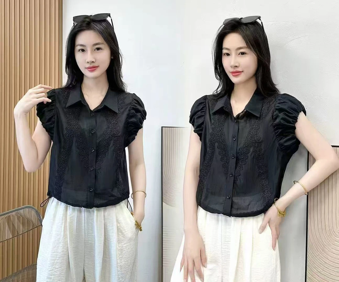 女人阁（衬衫6650）新款时尚气质百搭休闲衬衫