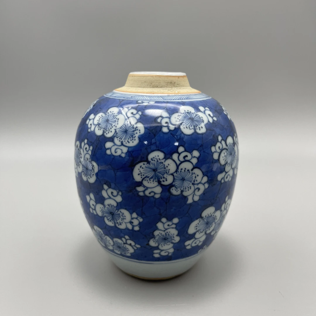 青花冰梅纹罐H8419