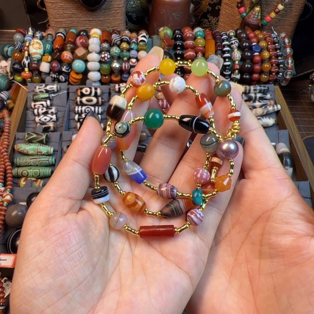 玛瑙/玉髓未镶嵌项链