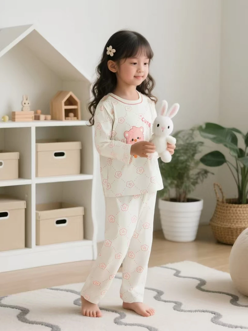 <备注编码！！>（220克）童装儿童内衣家居服印花秋衣秋裤套装