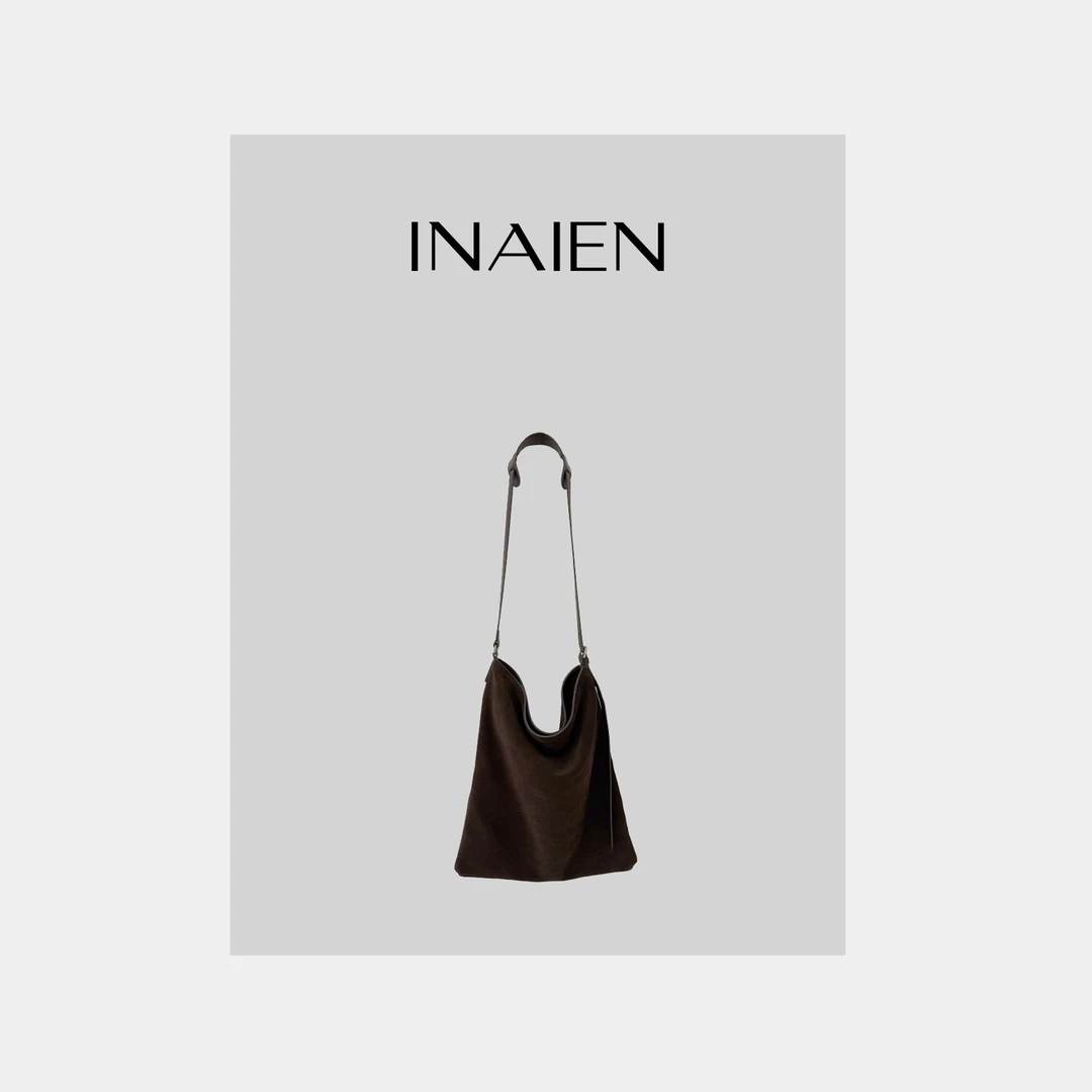 【INAIEN】线上款 大容量麂皮斜挎包包