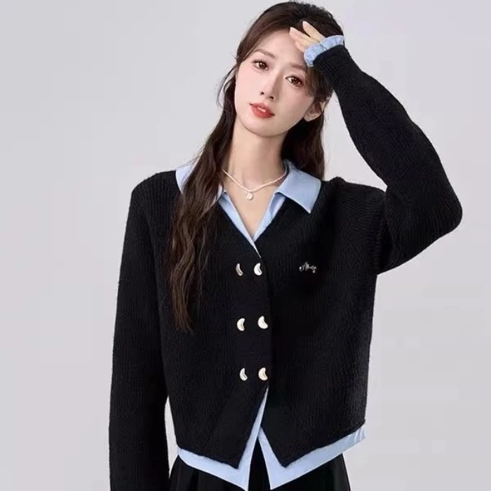 拉夏贝尔针织衫女款爆款2025网红洋气漂亮旅游出街衣服高级女装