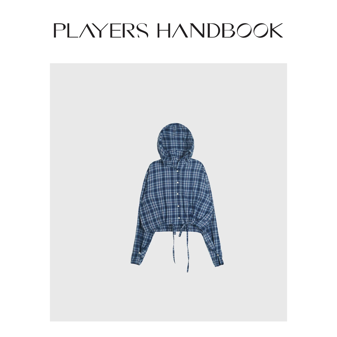 players handbook《格林童话》潮流街头格子连帽衬衫外套PH1767