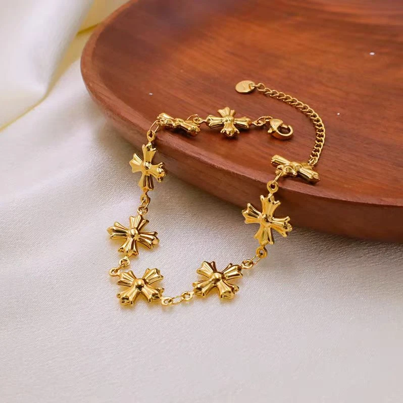 足银手链 足银手链 十字架手链 【GSB082】999