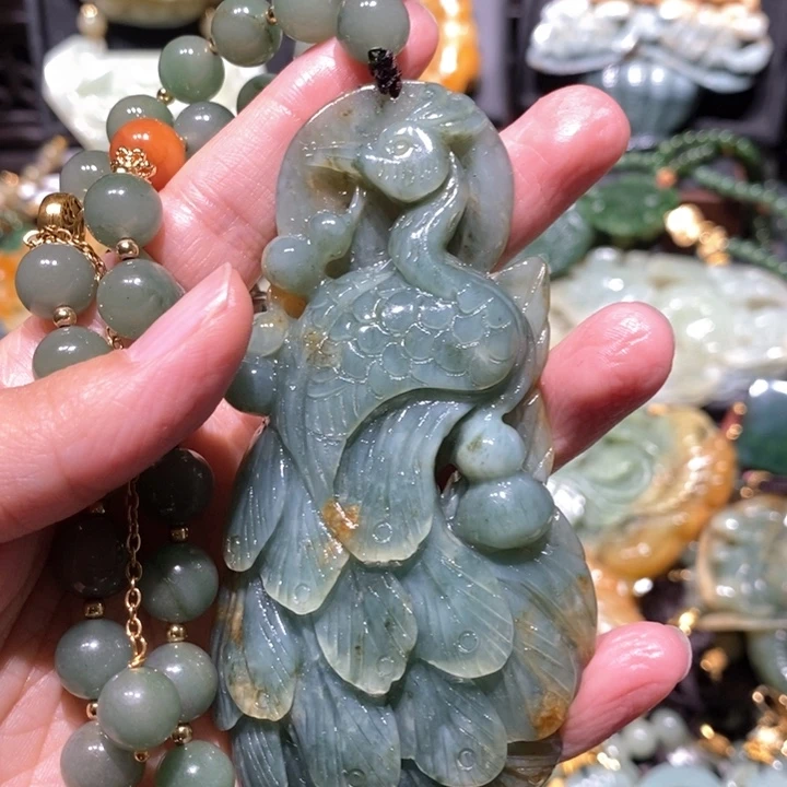 岫玉毛衣链未镶嵌