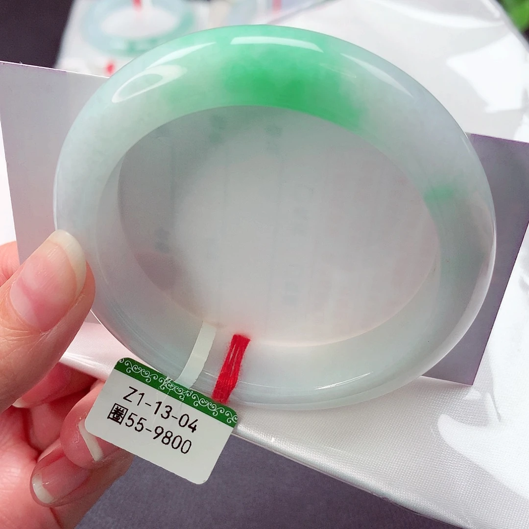 翡翠未镶嵌手镯缅甸天然a货翡翠手镯