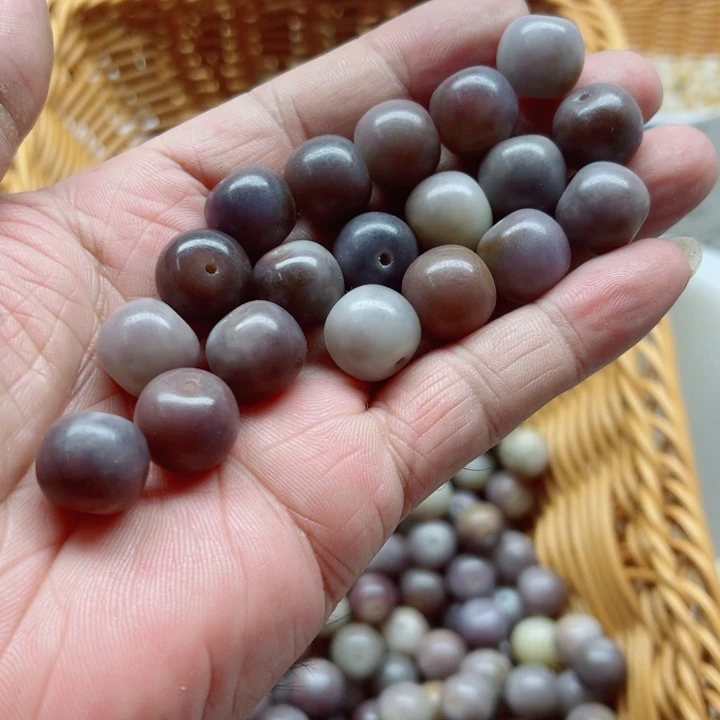 手串白玉菩提精品14紫罗兰苹果20颗