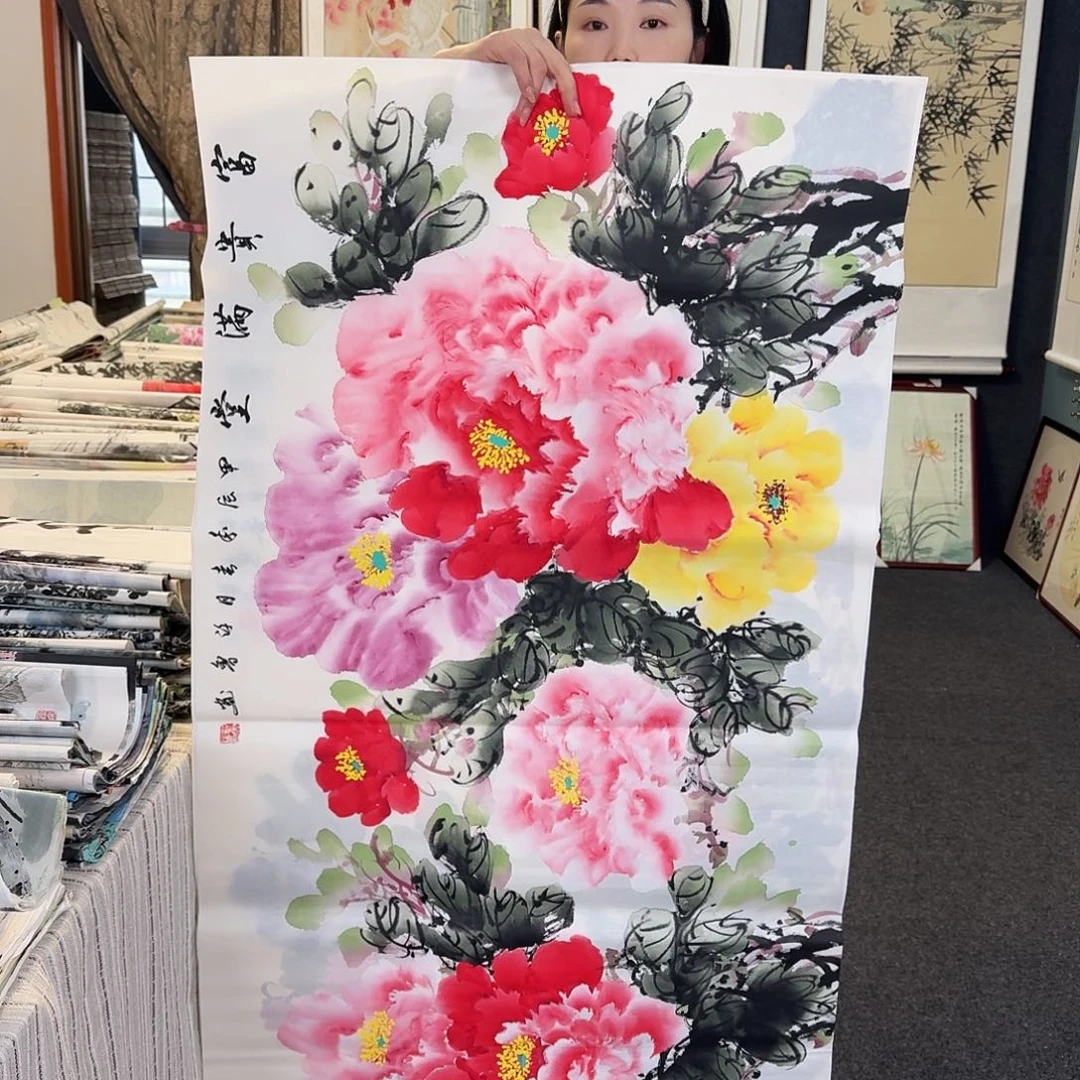 纯手绘国画作品好看