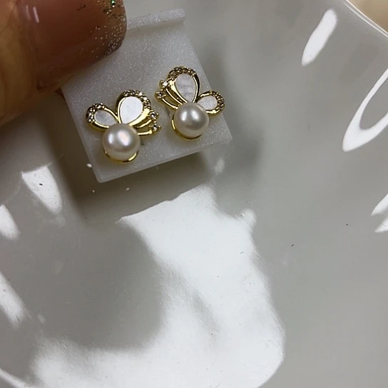 淡水珍珠颈饰银S925镶嵌