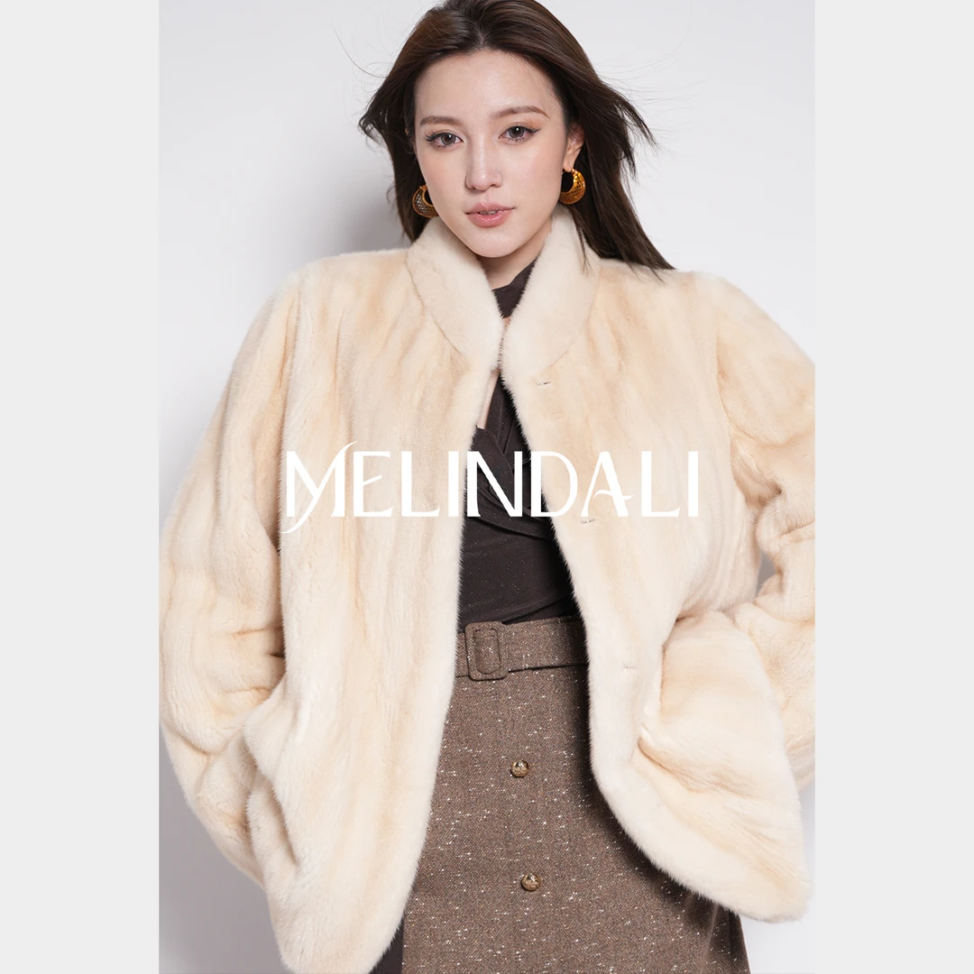 Melinda Li【天仙米黄】黑标芬兰sagafurs皇冠天鹅绒短二原色米黄貂