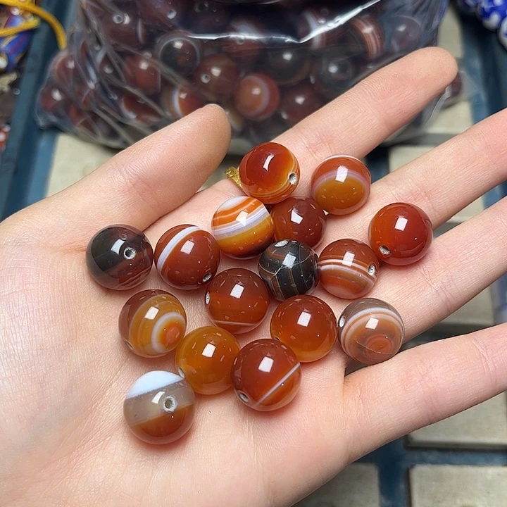 颈饰琉璃2132 玛.瑙 一颗可选