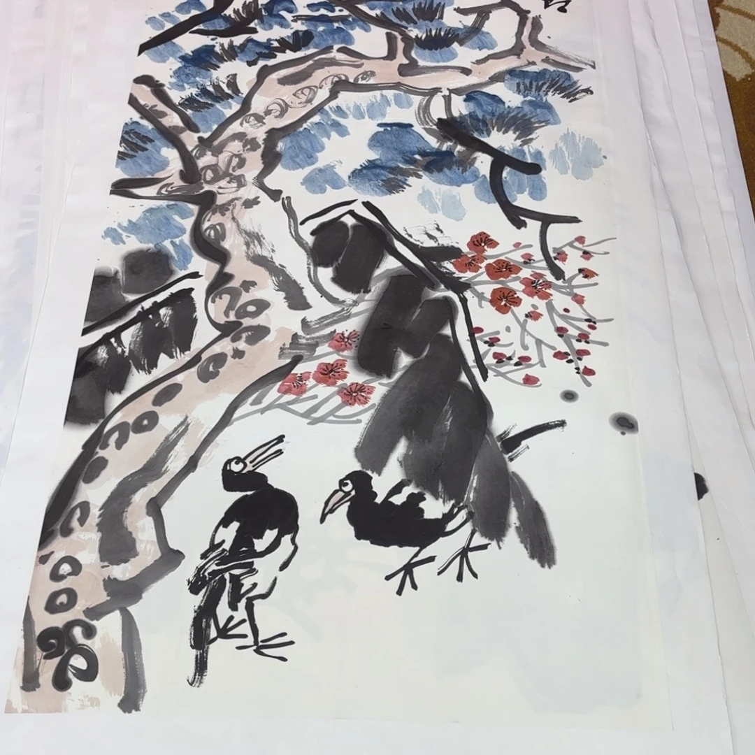 俊***逸国画国画老师作品刘