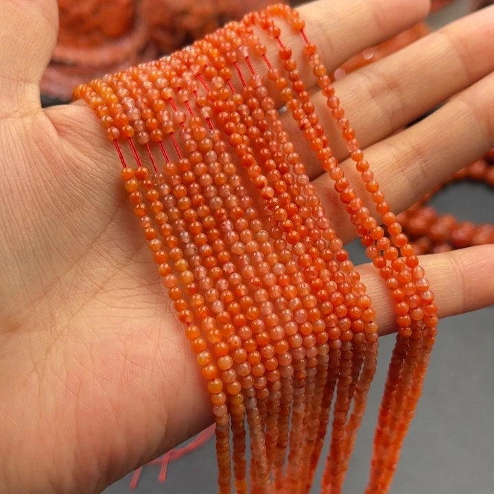 南红玛瑙未镶嵌多样性发货默认微瑕称重2.8mm2条