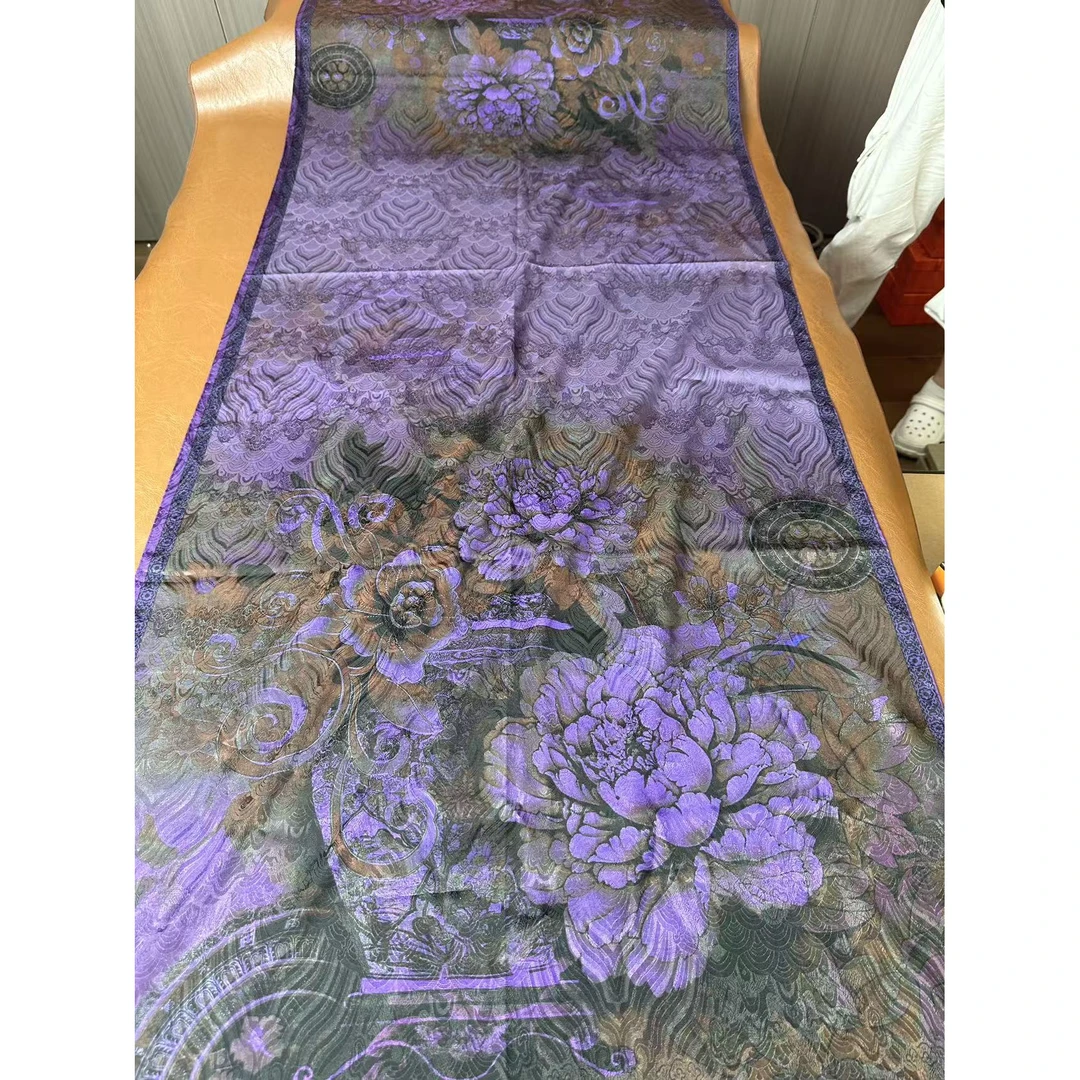 XYS-031 [万紫千红]丝巾长巾国风丝巾双面双色复古围巾披肩女(180