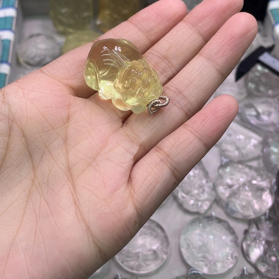 水晶吊坠配件女士