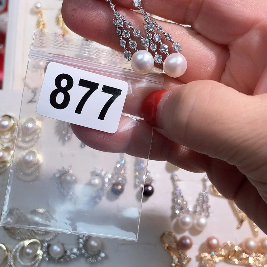 淡水珍珠耳饰合金L****.