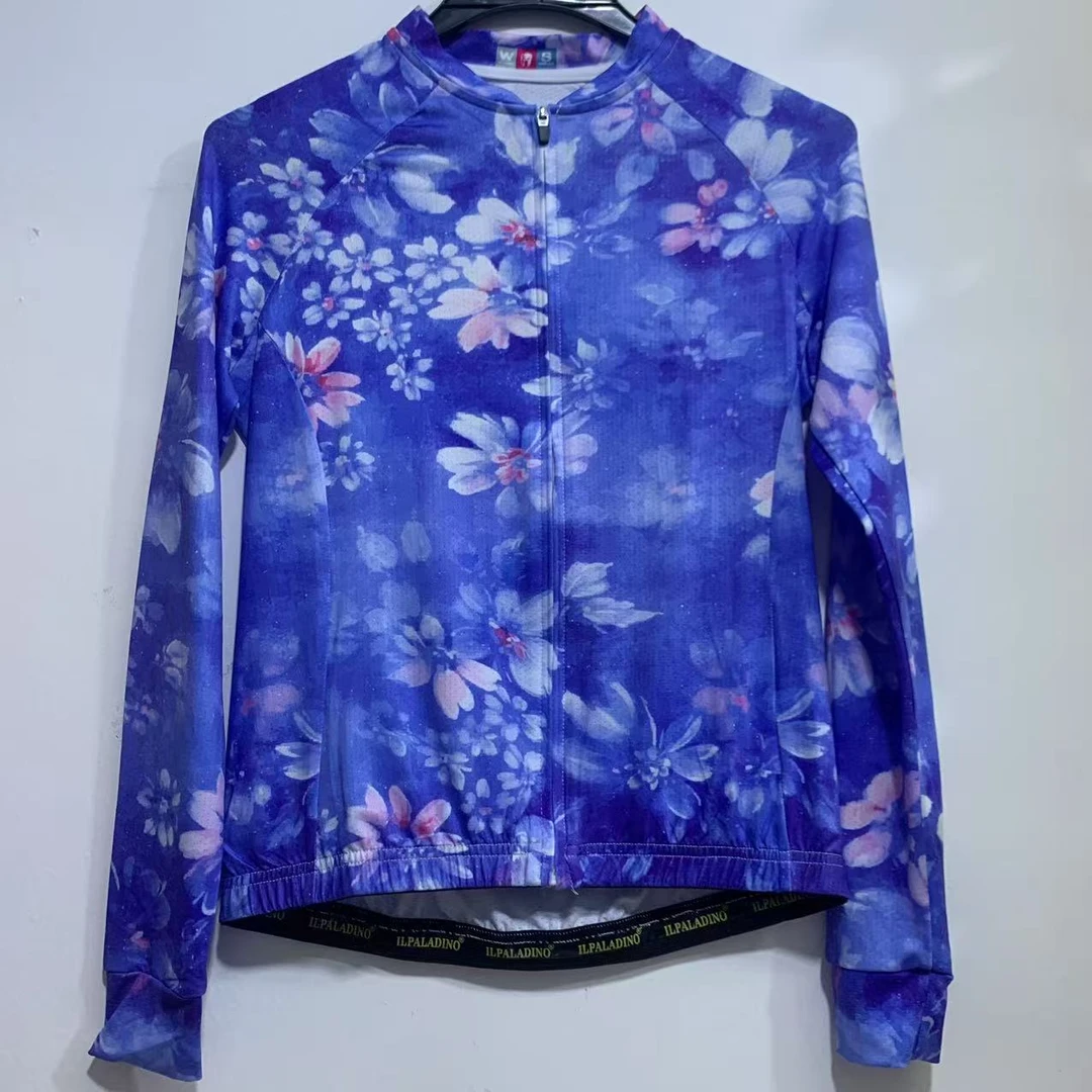 SQ 614【兰花冰丝长袖女士】ILPALADINO专业版骑行服