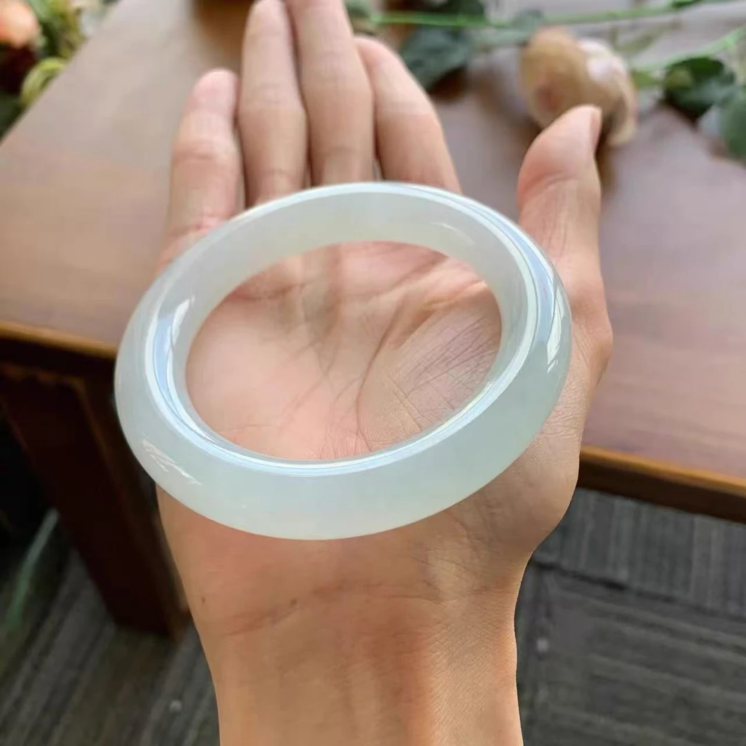 天然玛瑙冰蓝手镯