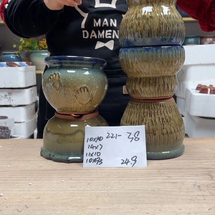 紫砂花盆多肉花盆微瑕38
