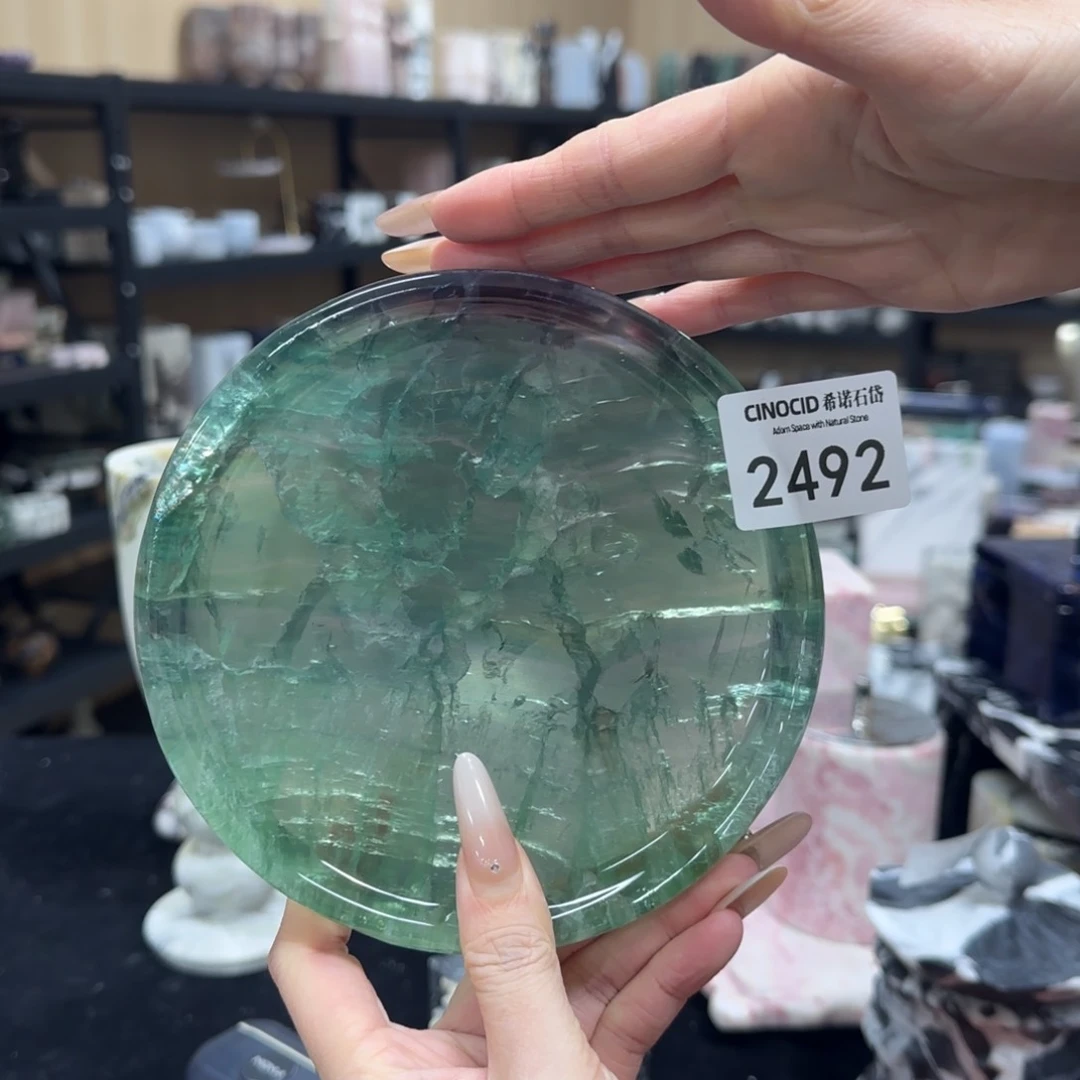 绿水晶中圆盘2492