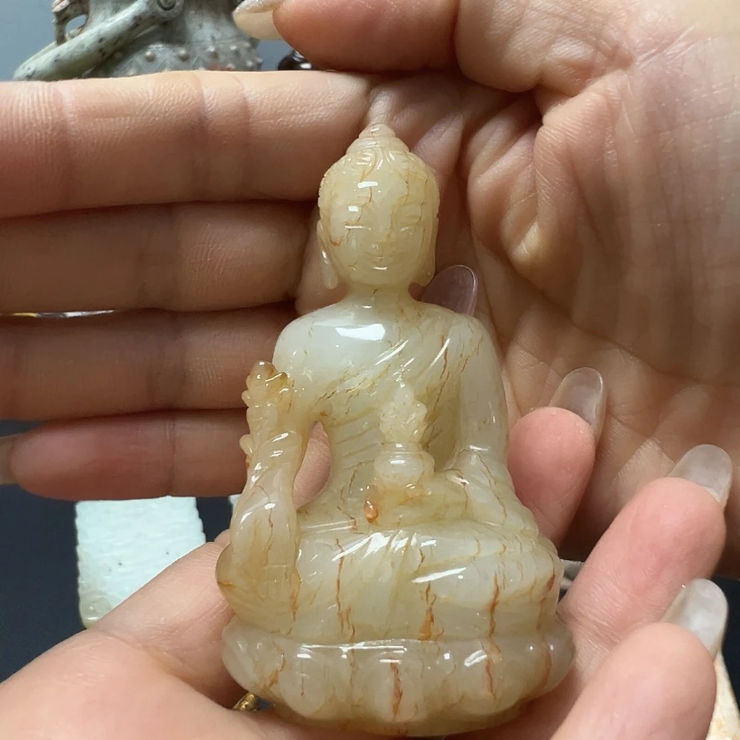 和田玉未镶嵌挂件易*