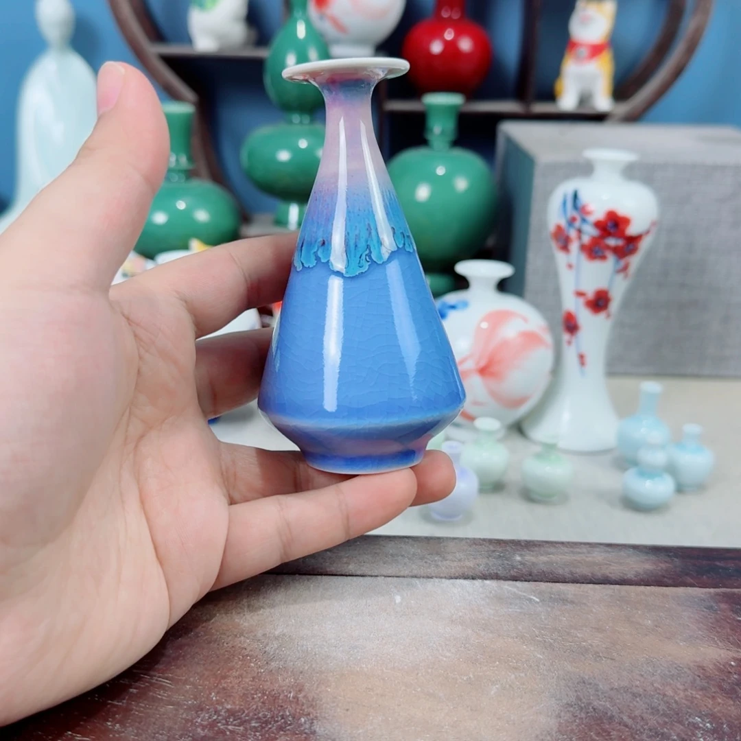 陶瓷手工小花器摆件