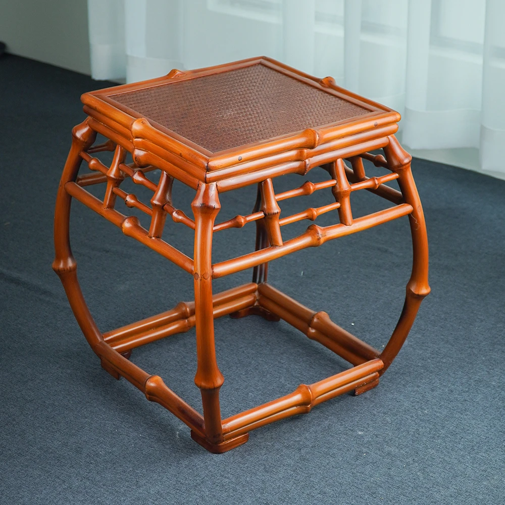 YZ010（邱峰专属）高端本色筇竹鼓凳