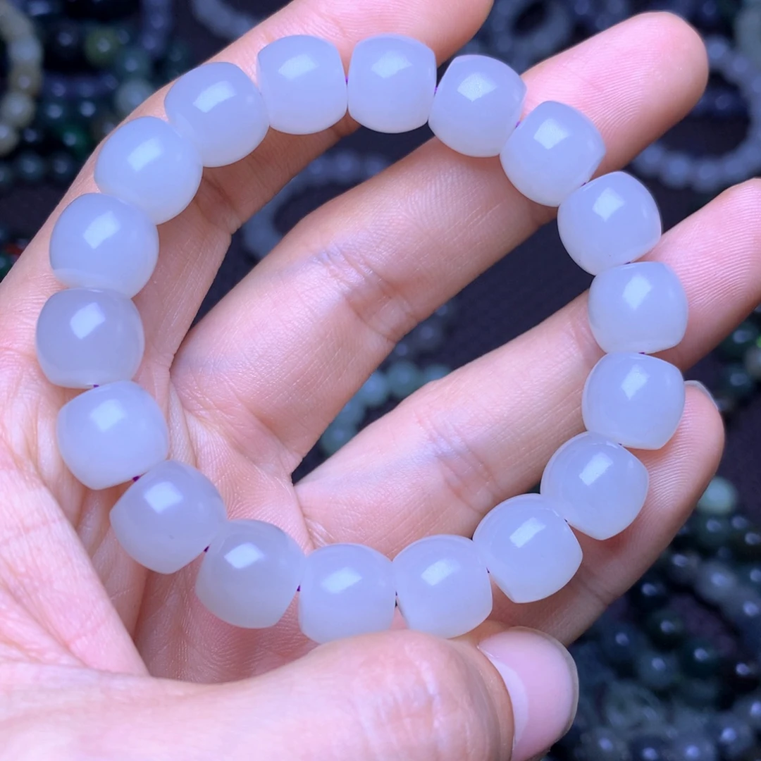 和田玉未镶嵌手串12