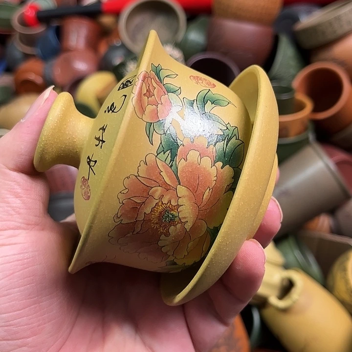 紫砂茶杯全手工紫砂主人杯