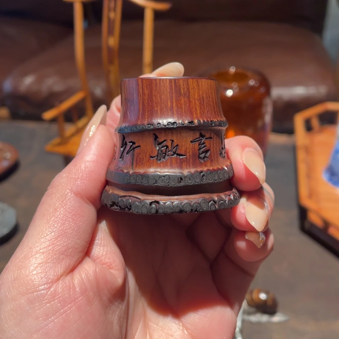 紫砂茶道竹根盖置