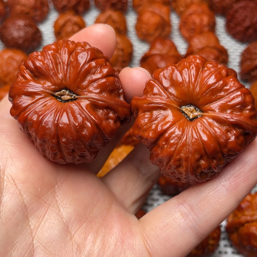 桃核吊坠文玩核桃 手把件 南瓜墩 44