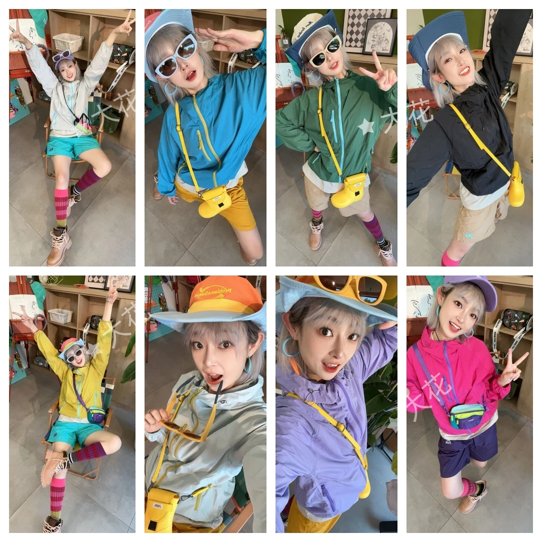 【大花专属】夏季新款连帽透气防紫外线户外男女情侣防晒衣