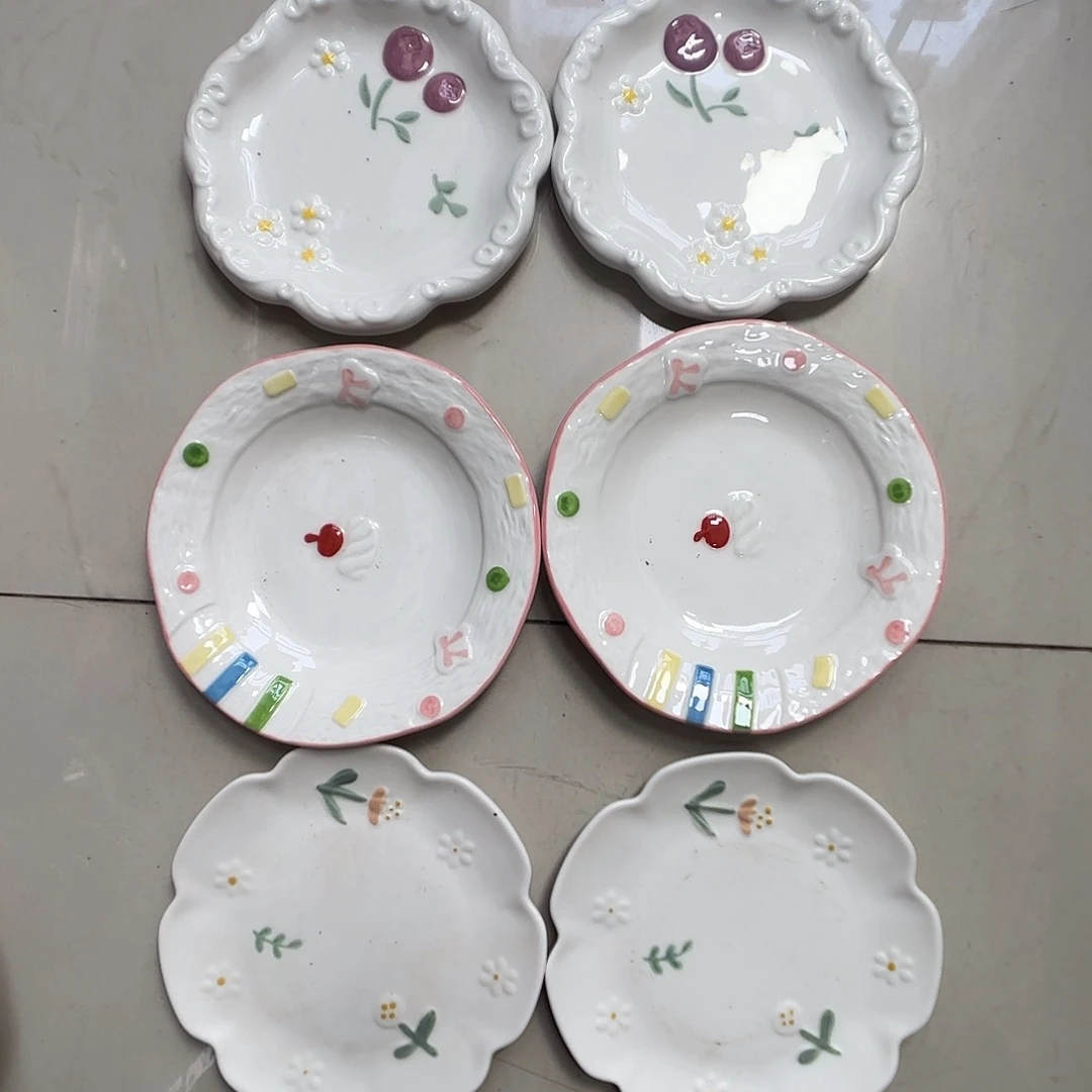 瓷片瑕疵特价陶瓷骨碟