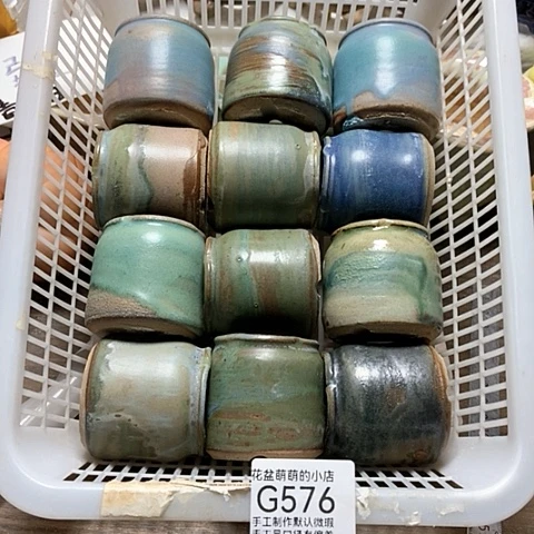 紫砂花盆576微瑕品口径4厘米左右有粘板