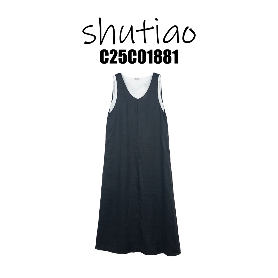 【SHUTIAO】2025夏季：新款小众设计款连衣裙C25C01881