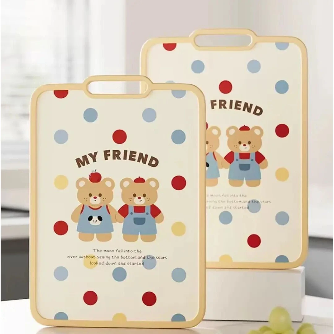 萌熊菜板双面切水果砧板加厚防滑切菜板厨房家用刀轻巧板刀板案板