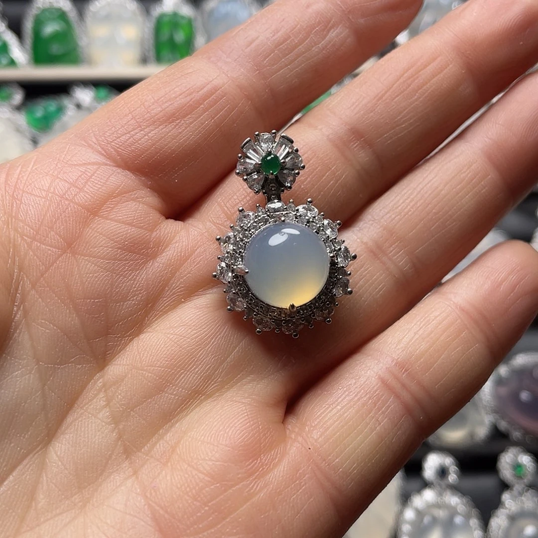 玛瑙/玉髓合金挂件