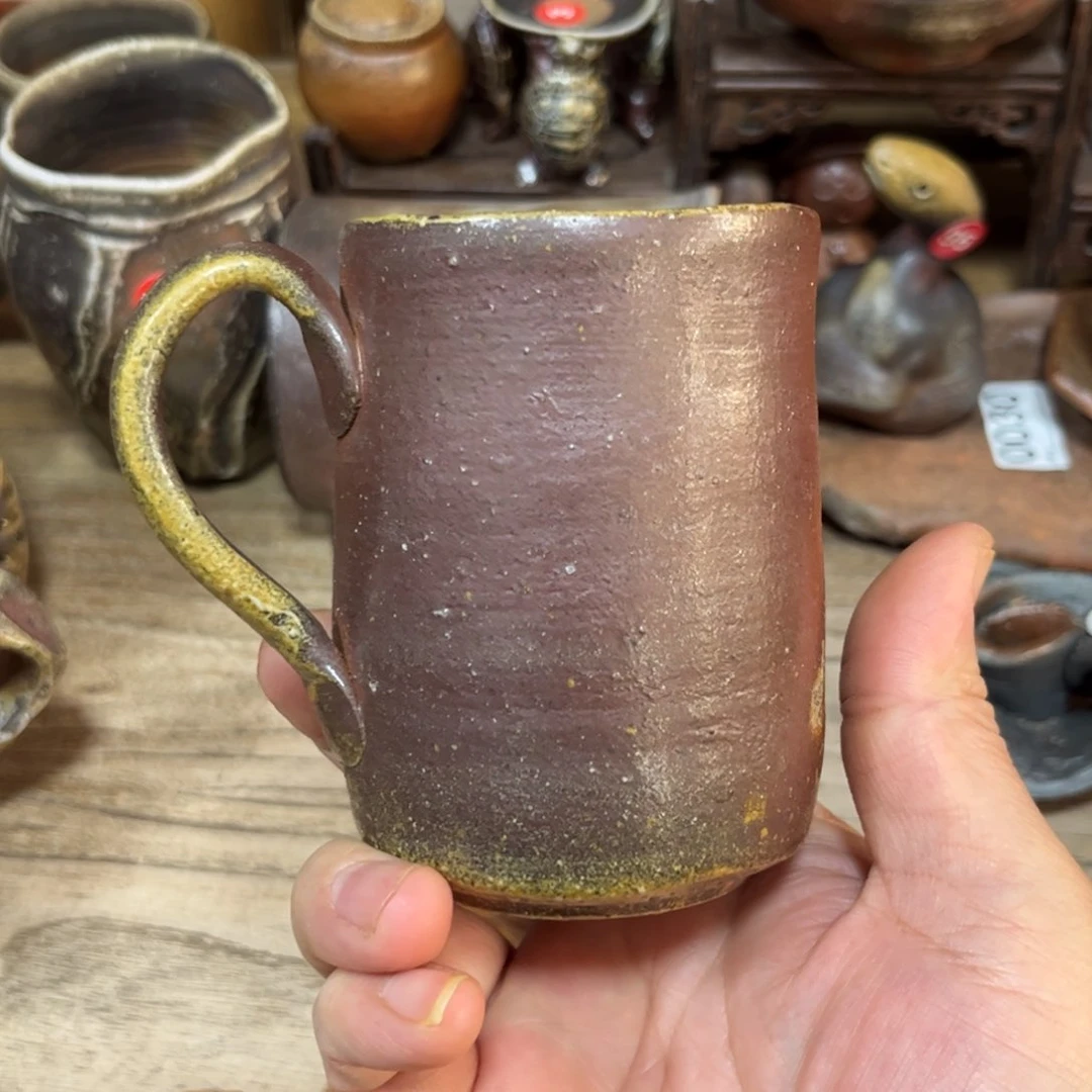 柴岗守备前茶杯茶宠茶勺