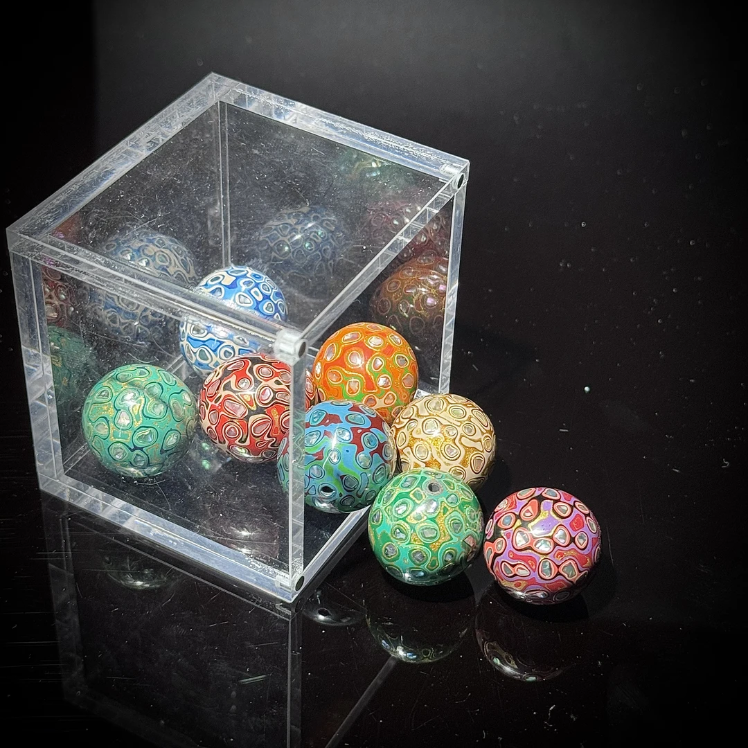 S1275【貝勒爺】非遗技艺大漆珠2.0珠（多样性发其一）