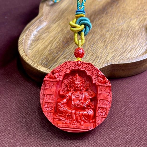 含辰砂工艺品高含量真朱砂水飞红砂黄财神吊坠568